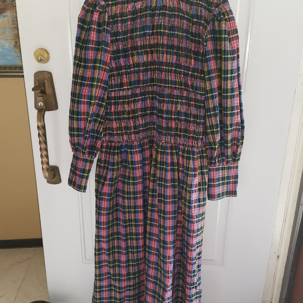 Ganni smocked midi dress SIZE IS EUROPEAN 40 - Picture 8 of 14